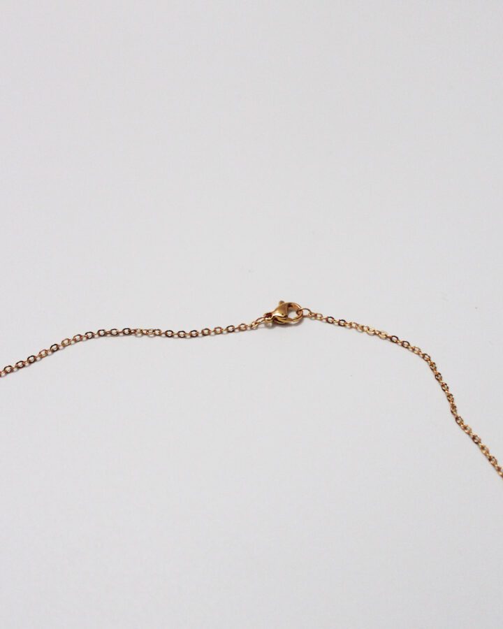 Purple Stone Necklace - Gold - Nuzha