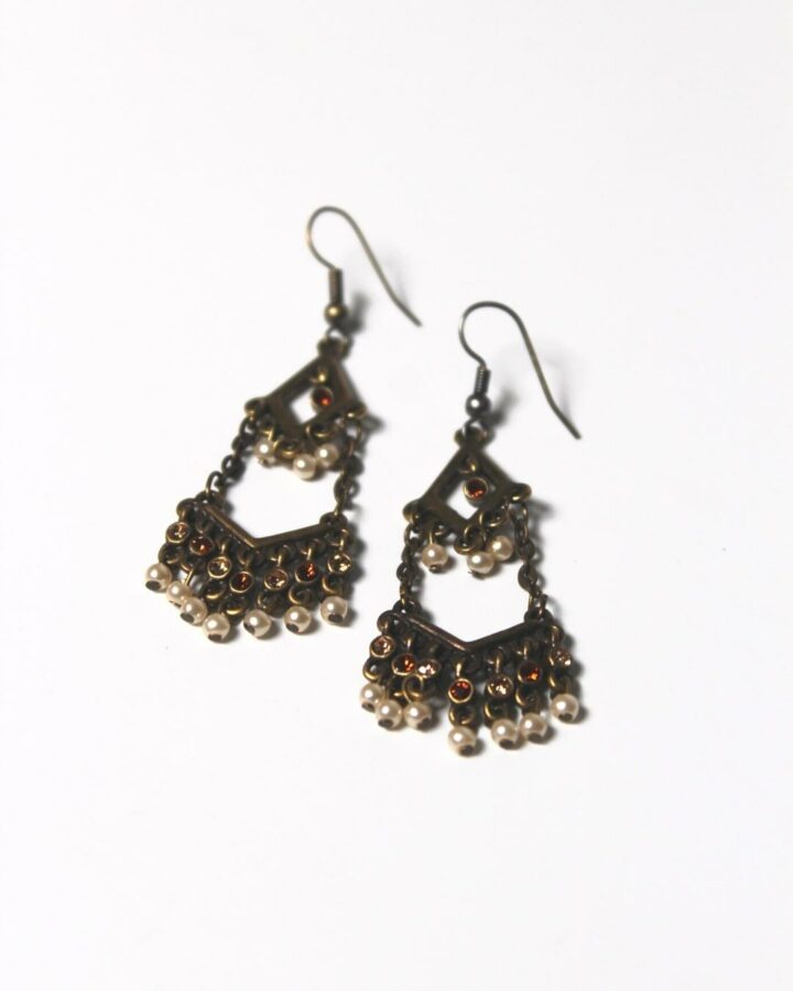 Nile Long Earring - Antique