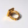 Marble Earring & Adjustable Ring - Toffee - Bundle - Image 4
