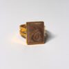 Marble Earring & Adjustable Ring - Toffee - Bundle - Image 3