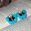 Butterfly Crochet Earring - Tiffany Blue