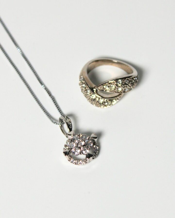 Blossom Heart Necklace & Two Lane Ring - Bundle