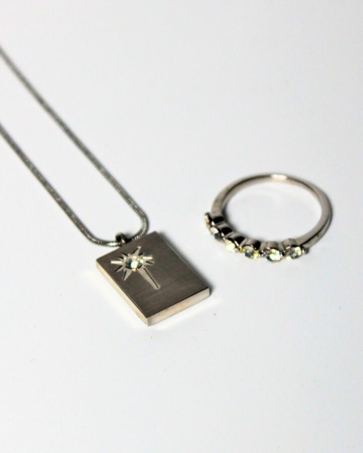 Shooting Star Necklace & Bling Ring - Bundle