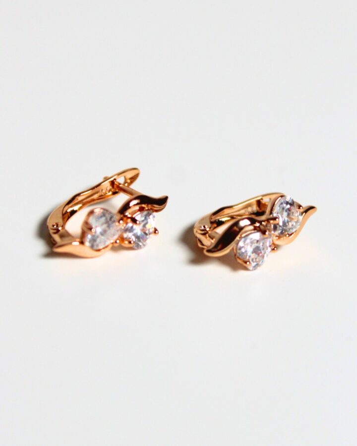 Aurora Hoop Studs - Gold