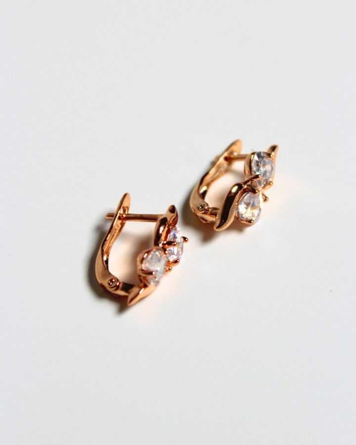 Aurora Hoop Studs - Gold