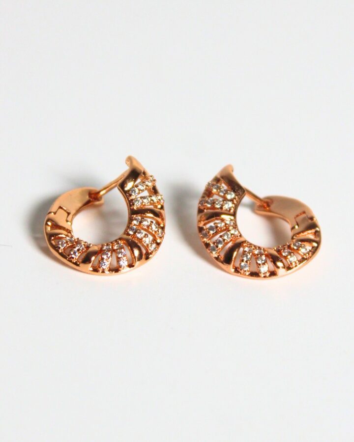 Diana Hoop Studs - Gold