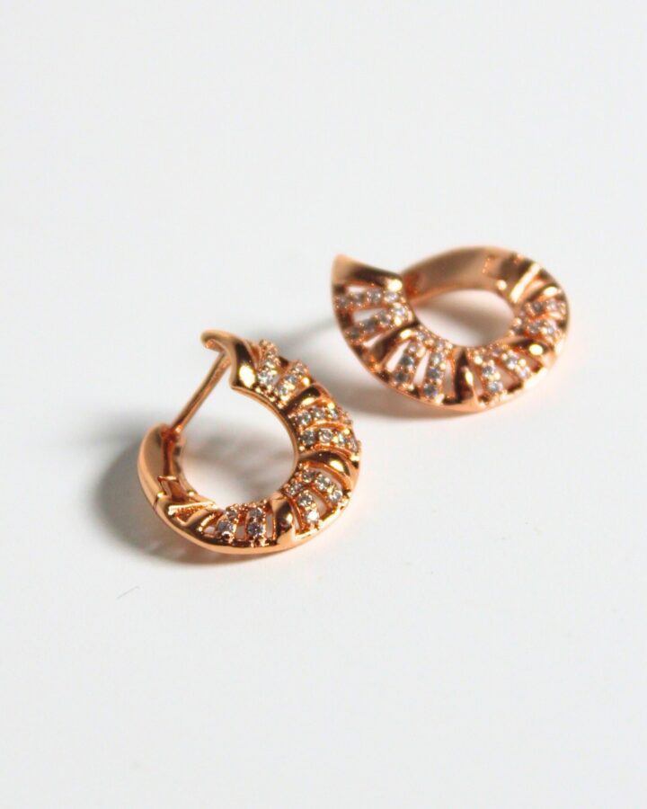 Diana Hoop Studs - Gold