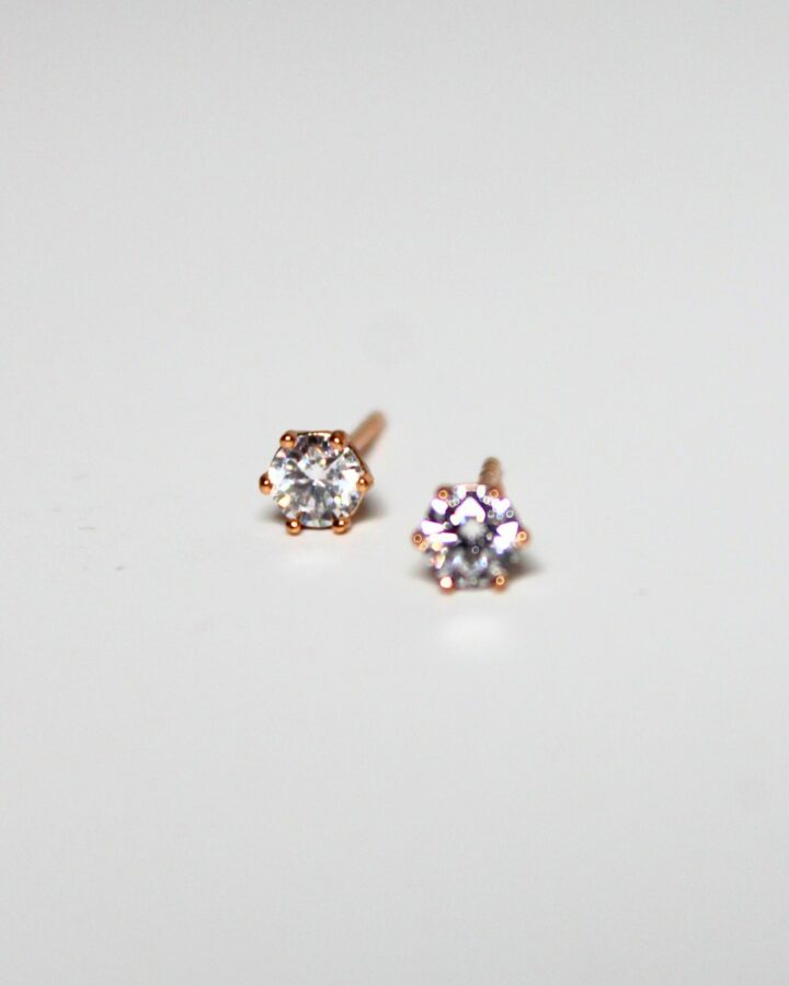 Mini Crystal Studs - Gold