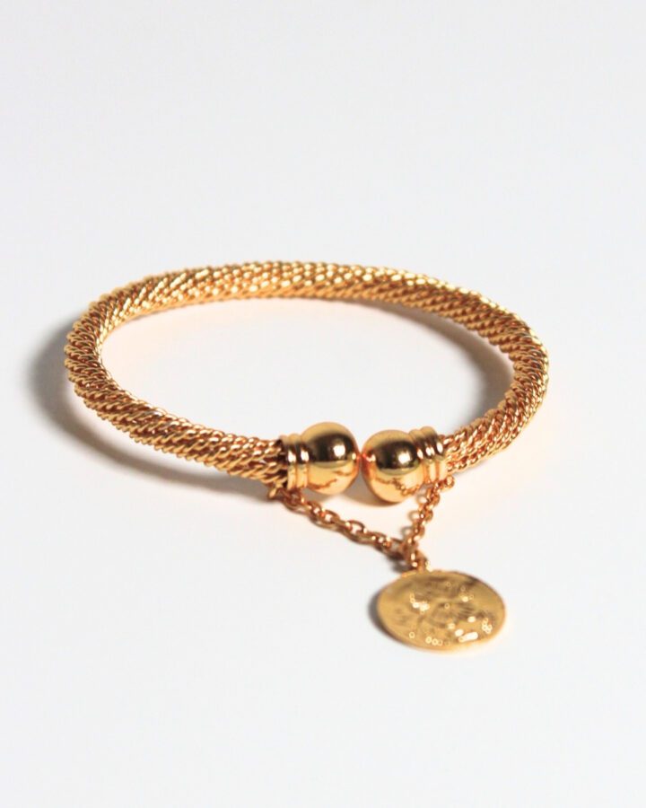 Simple Phool Bracelet - Pakistani - Gold