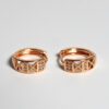Sparkle Hoop Studs - Gold - Image 2
