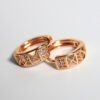 Sparkle Hoop Studs - Gold - Image 3
