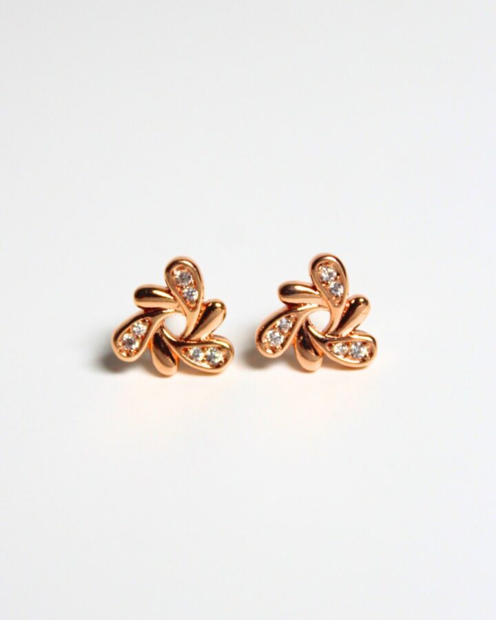 TriWave studs - Gold