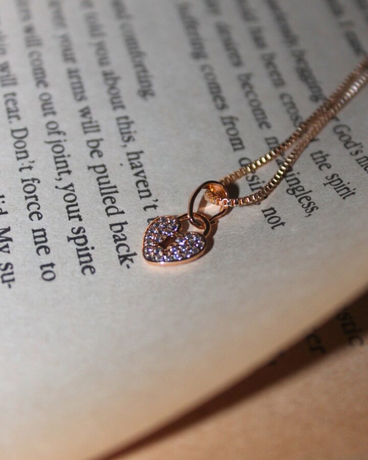 Locked Heart Necklace - Gold