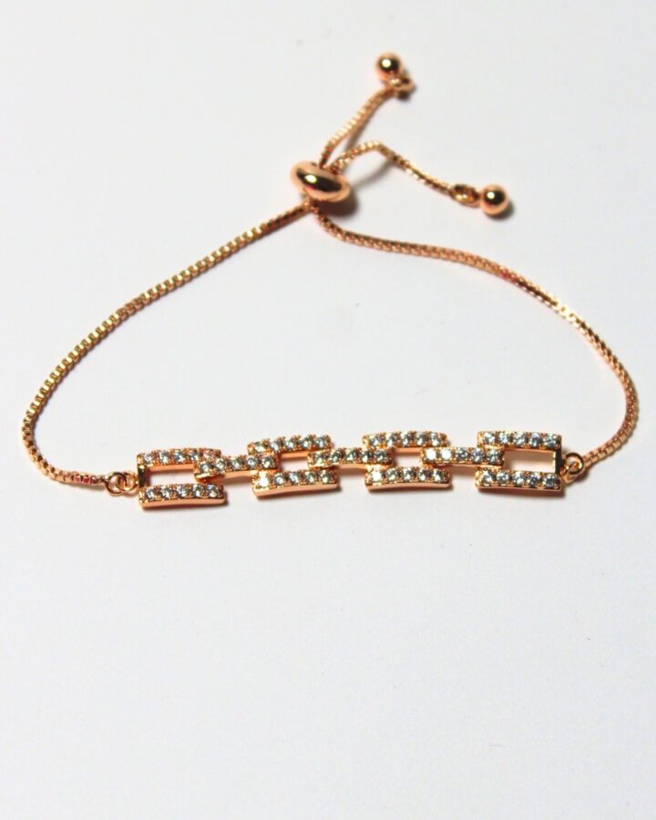 Adjustable Eternal Links Bracelet - Gold