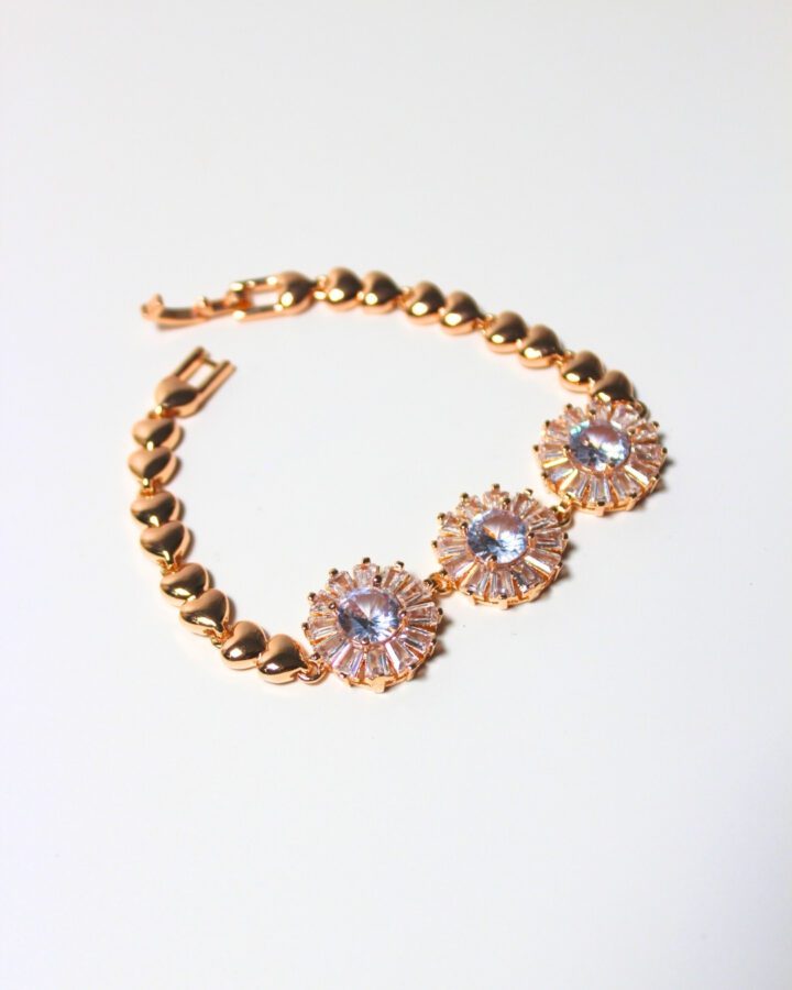 Eclipse Heart Bracelet - Gold