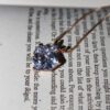 Iced Heart Necklace - Gold - Image 2
