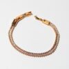 Princess Cut Tennis Bracelet - Gold - Image 4