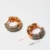 Spark Huggies Hoop Studs - Gold - Image 3