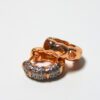 Spark Huggies Hoop Studs - Gold - Image 4