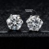 Moissanite Diamond Lily Lane Studs - S925 Silver - Image 2