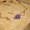 Amethyst Heartline Bracelet - Image 2