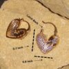 Heartspell Hoop Earrings - Image 2