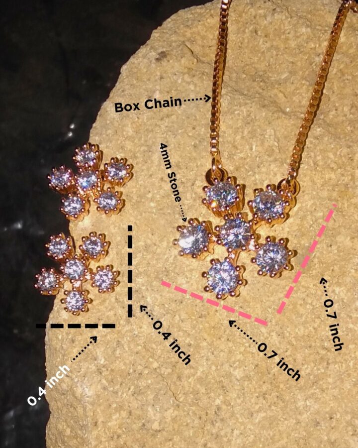 Sparkle Blossom Necklace & Earring Set